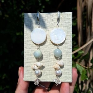 'Beachcomber' Collage Earrings ~ Artisan Jewelry